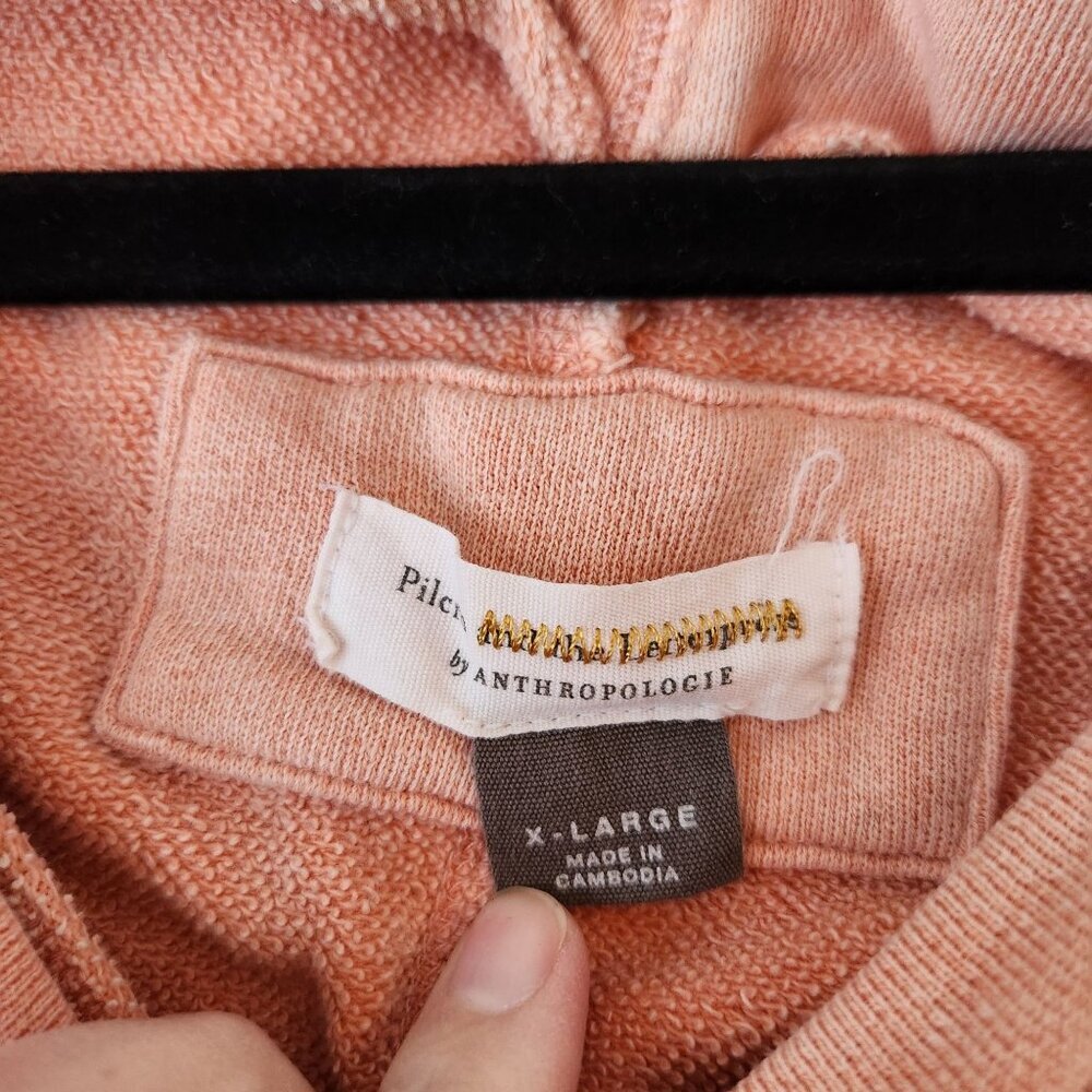 Pilcro Anthropologie Donna Tunic Pullover Sweatshirt Coral Rose Women's XL - Picture 4 of 7
